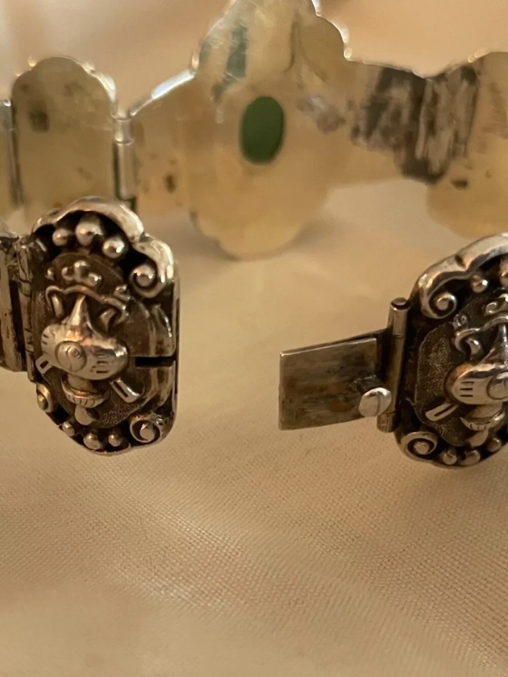 Vintage Sterling Silver Edwardian Bracelet 7